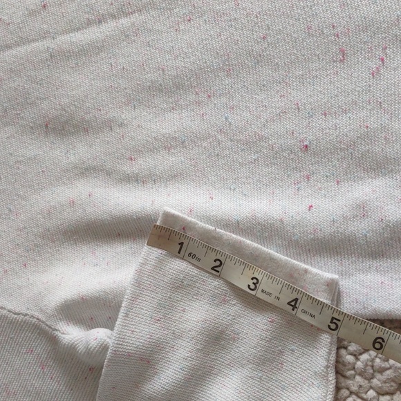 Talbot's Factory XL Speckled Knit Ruffle Hem Top - Picture 5 of 13